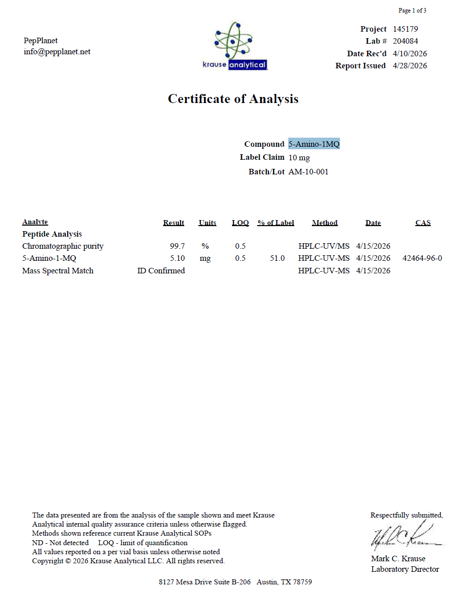 5-Amino-1MQ 10mg