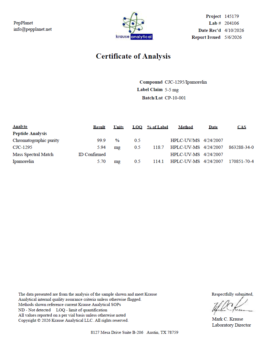 CJC-1295 5mg / Ipamorelin 5mg